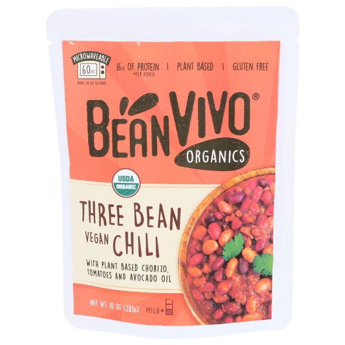 BEANVIVO: Three Bean Vegan Chili, 10 oz