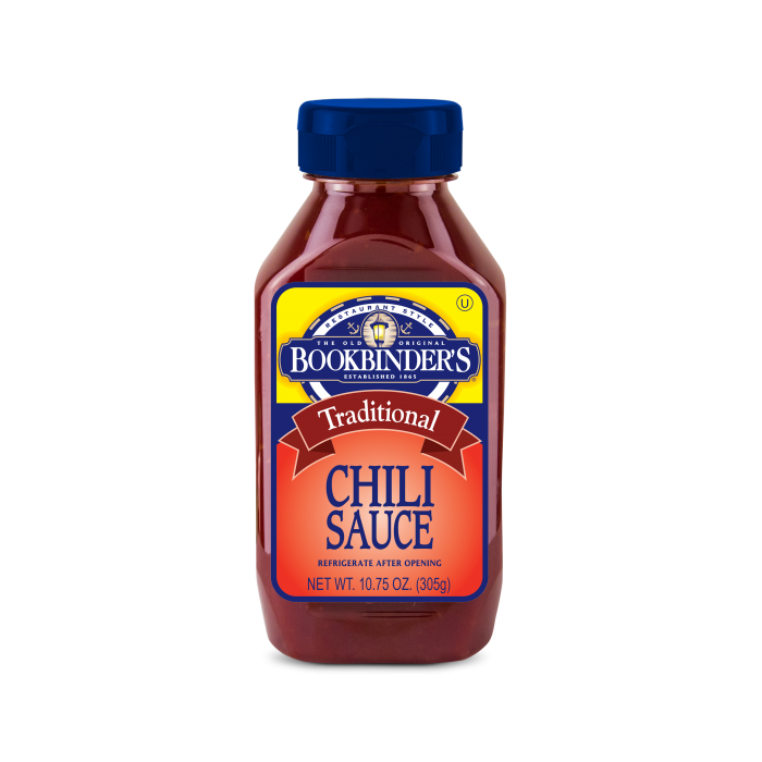 BOOKBINDERS: Chili Sauce, 10.75 oz