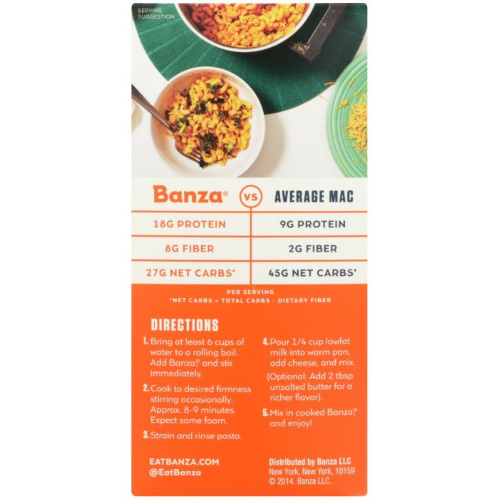 BANZA: Elbows Classic Cheddar Mac And Cheese, 5.5 oz