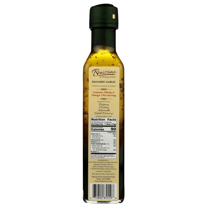 BENISSIMO: Balsamic Garlic Oil, 8.1 oz