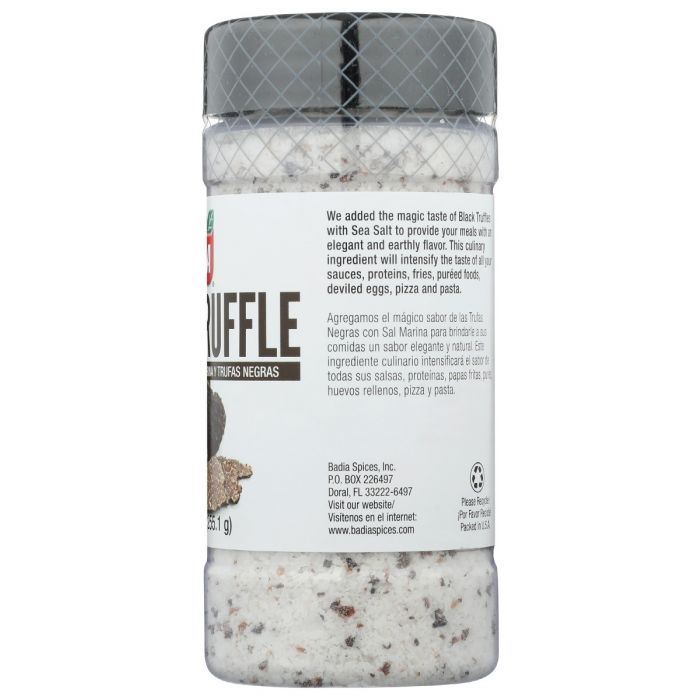 BADIA: Black Truffle Sea Salt, 8 oz