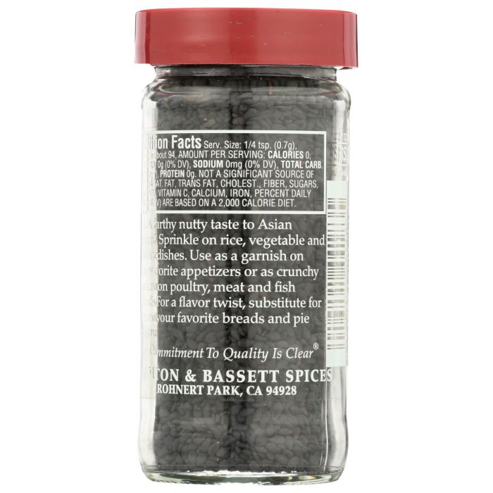 MORTON & BASSETT: Sesame Seed Black, 2.3 oz