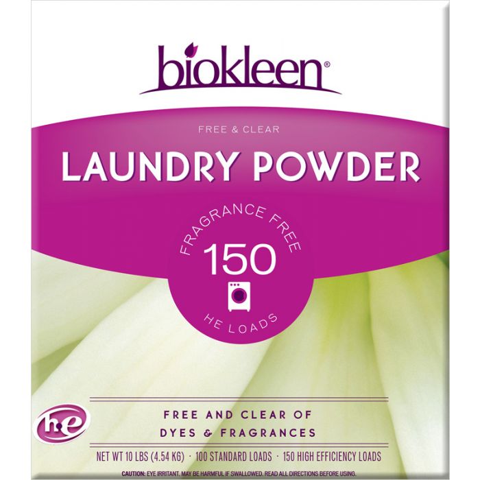 BIO KLEEN: Free & Clear Laundry Powder, 10 lb