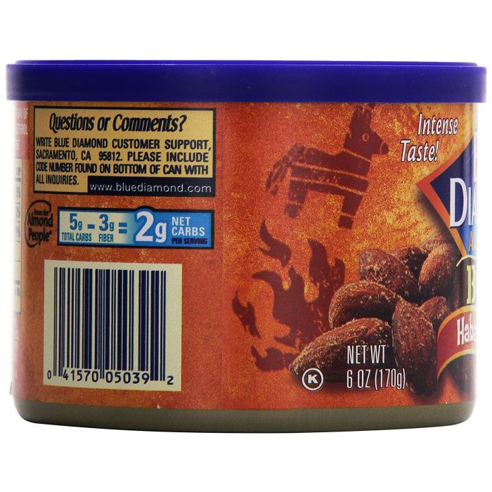 BLUE DIAMOND: Almonds Bold Habanero BBQ, 6 oz