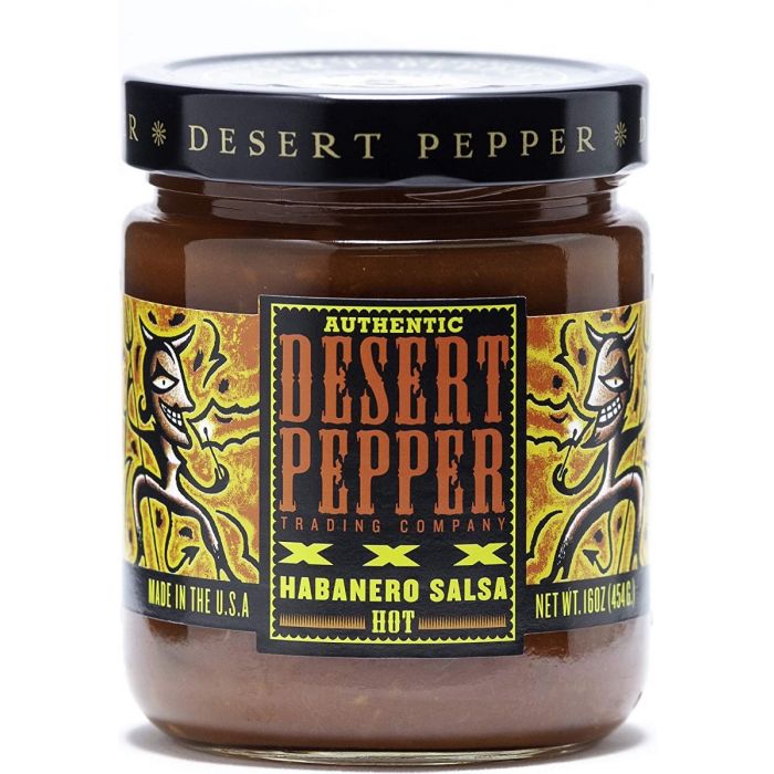 DESERT PEPPER: Salsa Xxx Rstd Habanero, 16 oz