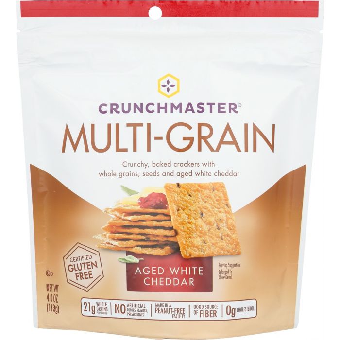 CRUNCHMASTER: Multigrain Aged White Cheddar , 4 oz