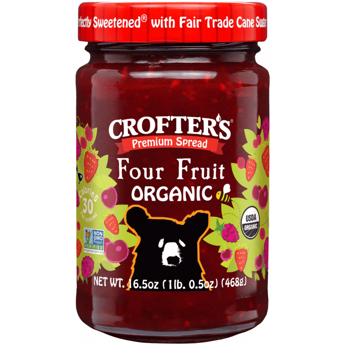 CROFTERS: Premium Spread Four Fruit, 16.5 oz