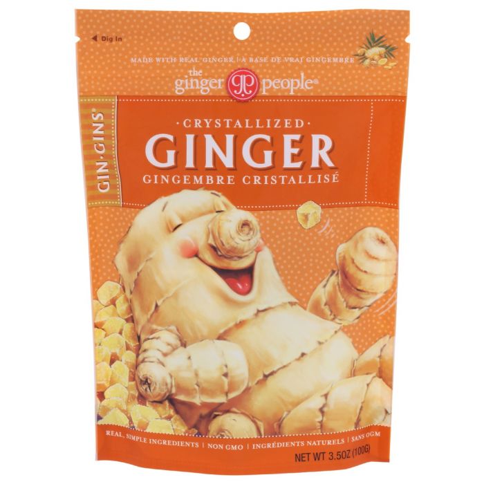 GINGER PEOPLE: Gin Gins Crystallized Ginger, 3.5 oz