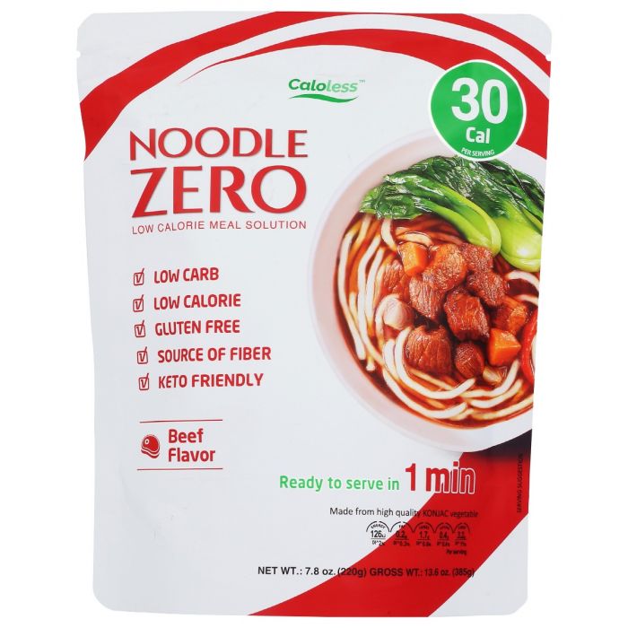 CALOLESS: Beef Konjac Noodle Zero, 13.6 oz