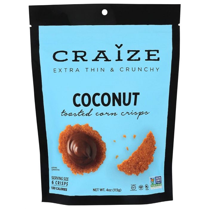 CRAIZE: Crackers Corn Coconut, 4 oz