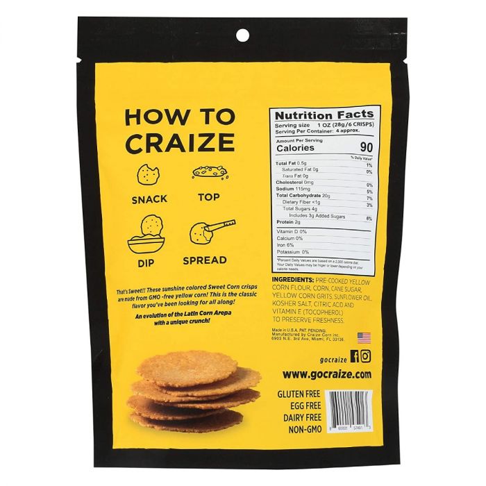 CRAIZE: Crackers Corn Sweet, 4 oz