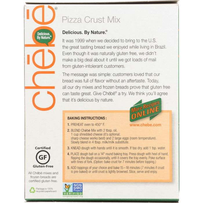 CHEBE: Pizza Crust Mix Gluten Free, 7.5 oz