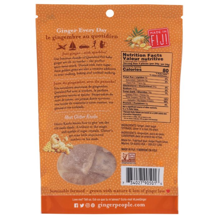 GINGER PEOPLE: Gin Gins Crystallized Ginger, 3.5 oz