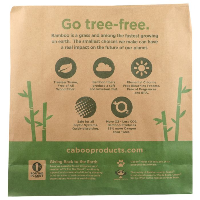 CABOO: Tree Free Bath Tissue 9Pack 300 Sheet, 1 ea