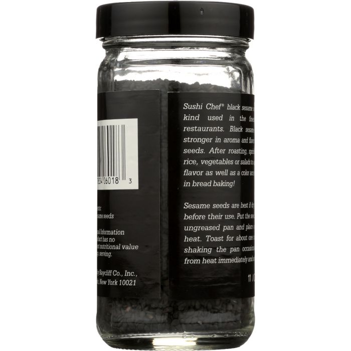 SUSHI CHEF: Black Sesame Seed, 3.75 oz