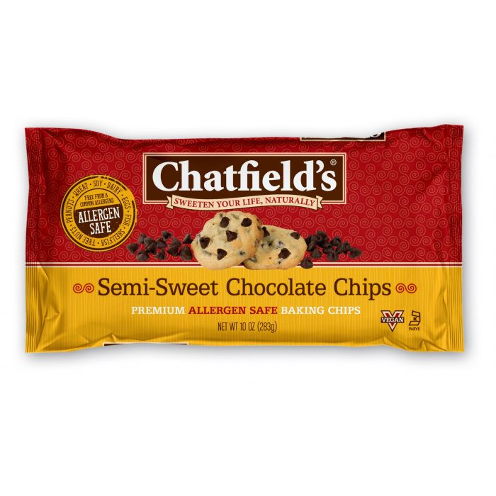 CHATFIELDS: Semi-Sweet Chocolate Chips, 10 oz