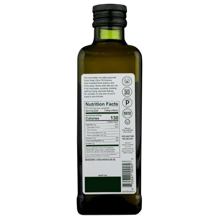 CALIFORNIA OLIVE RANCH: Global Blend Medium Extra Virgin Olive Oil, 16.9 fo