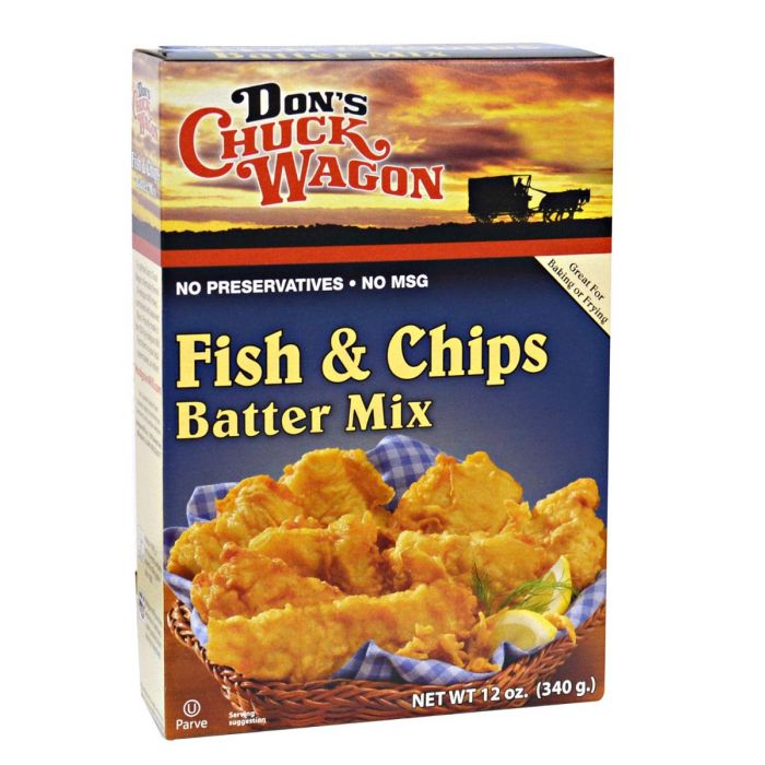 DONS CHUCK WAGON: Fish and Chips Batter Mix, 12 oz