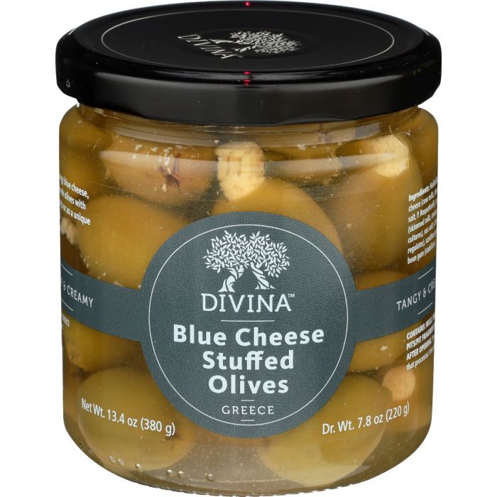 DIVINA: Blue Cheese Stuffed Olives, 7.8 oz