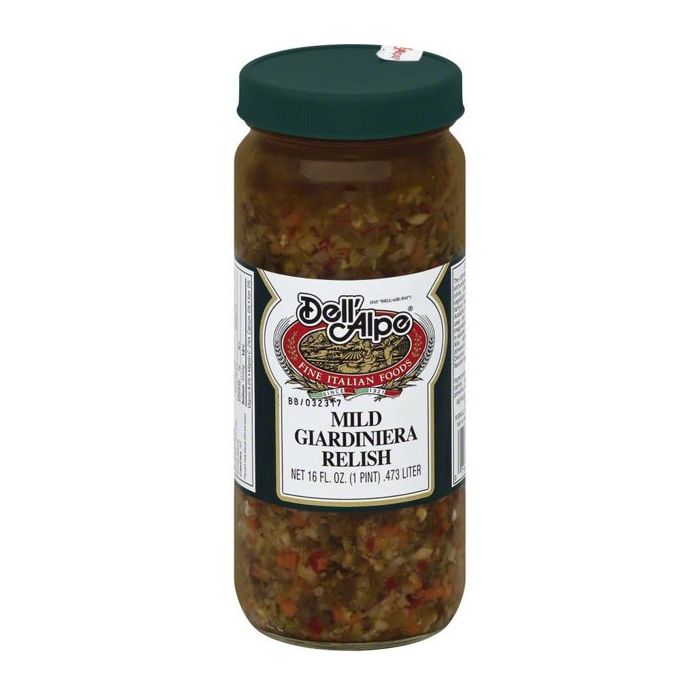 DELL ALPE: Mild Giardiniera Relish, 16 oz