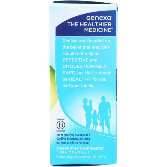 GENEXA: Allergy D Organic Allergy and Decongestant, 60 tb