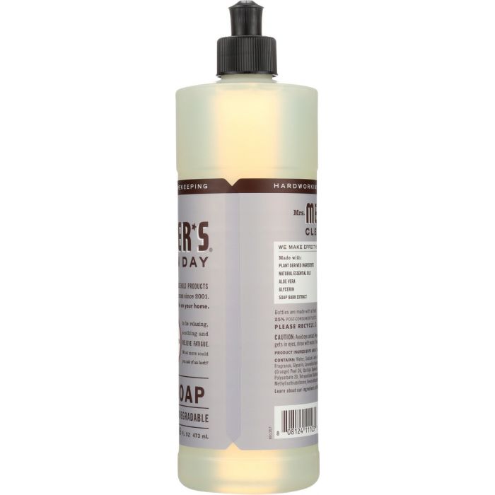 MRS MEYERS CLEAN DAY: Lavender Dish Soap, 16 oz