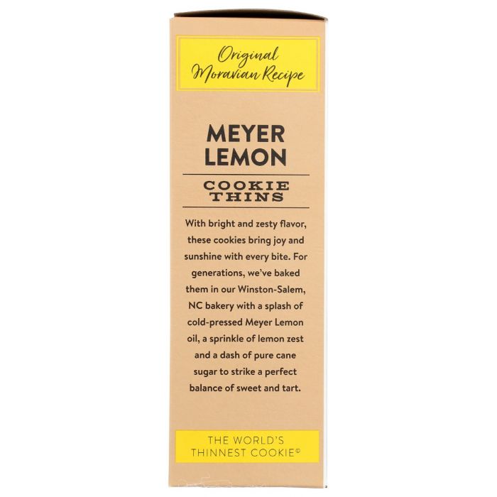 DEWEYS: Meyer Lemon Moravian Style Cookie Thins, 9 oz