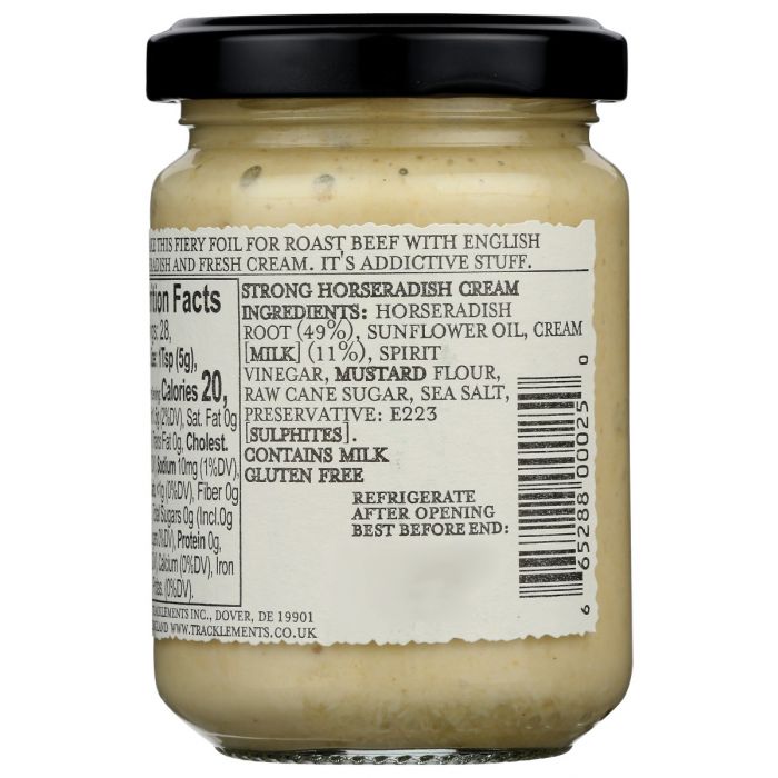 TRACKLEMENTS: Strong Horseradish Cream, 5 oz