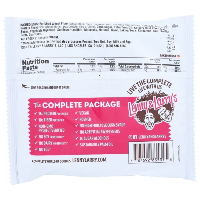 LENNY & LARRYS: The Complete Cookie Snickerdoodle, 4 oz