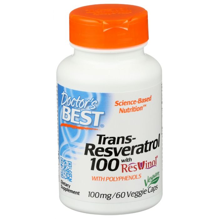 DOCTORS BEST: Trans Resveratrol 100Mg, 60 vc