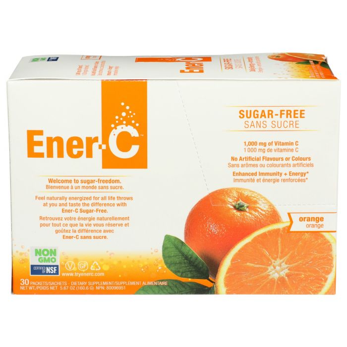 ENER C: Vitamin C Sugar Free Orange Packet, 30 pc