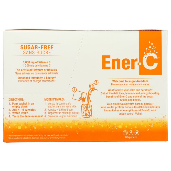 ENER C: Vitamin C Sugar Free Orange Packet, 30 pc