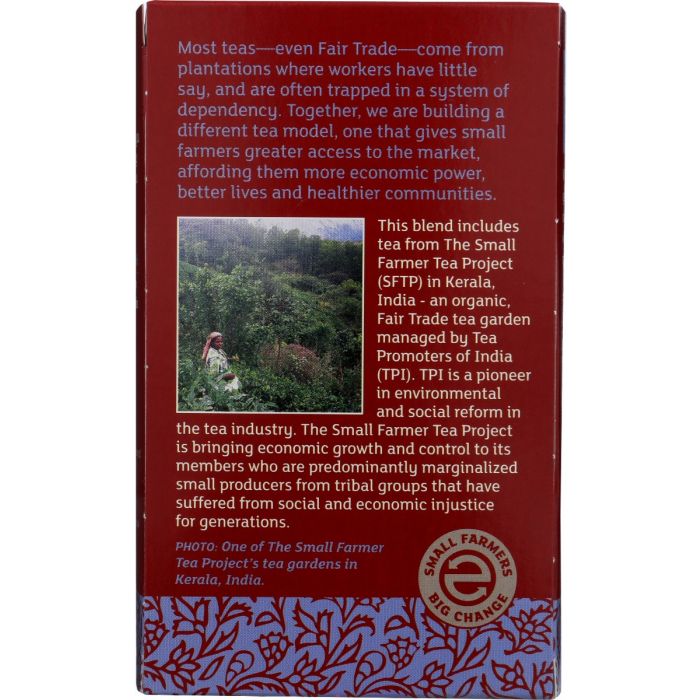 EQUAL EXCHANGE: Tea Black Organic, 20 bg