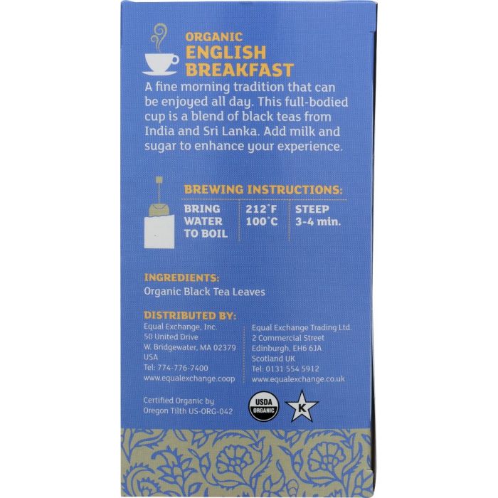 EQUAL EXCHANGE: English Breakfast Tea Organic, 20 bg