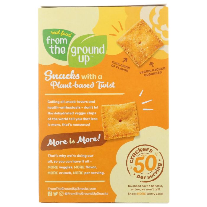 FROM THE GROUND UP: Cheddar Cauliflower Crackers, 4 oz