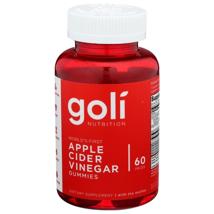 GOLI NUTRITION: Apple Cider Vinegar Gummy, 60 pc