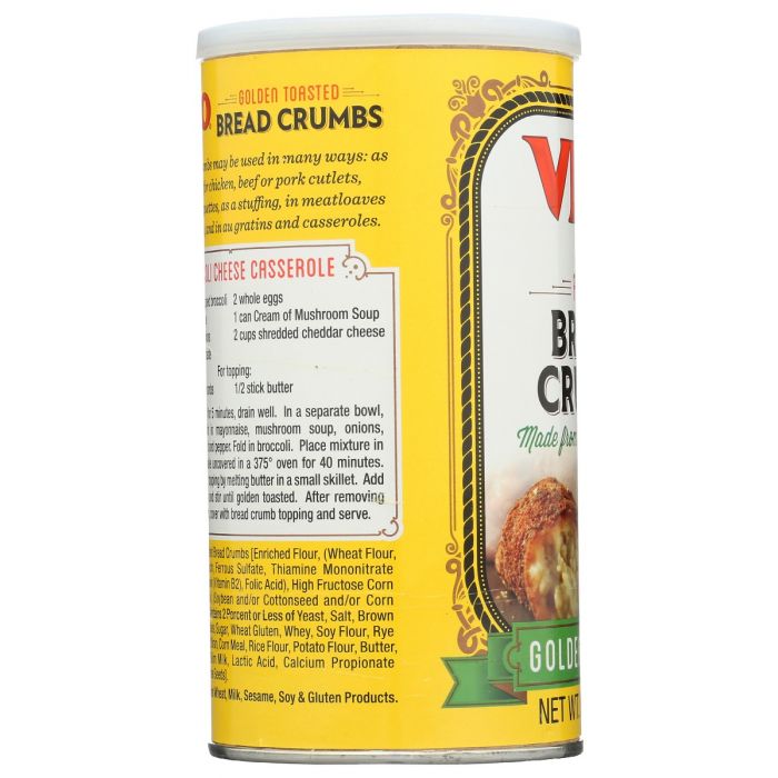 VIGO: Plain Golden Toasted Bread Crumbs, 8 oz