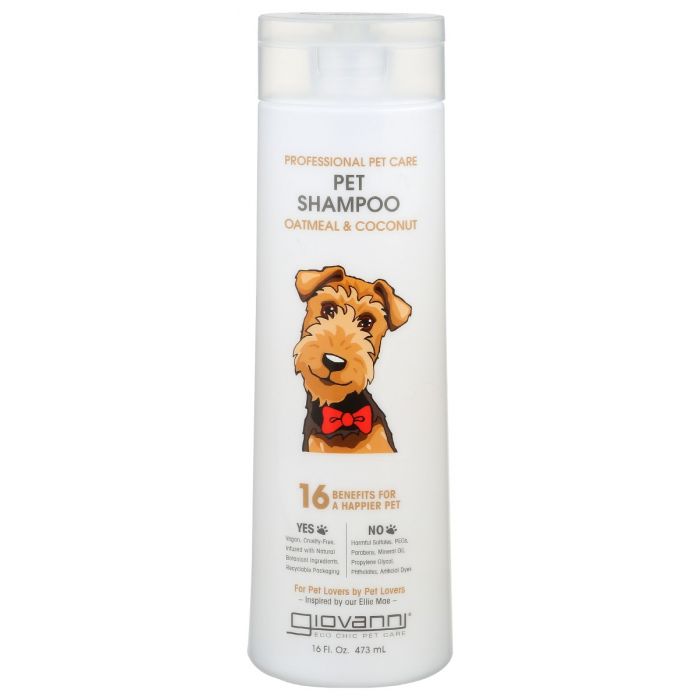 GIOVANNI COSMETICS: Pet Shampoo Oatmeal Coconut, 16 oz