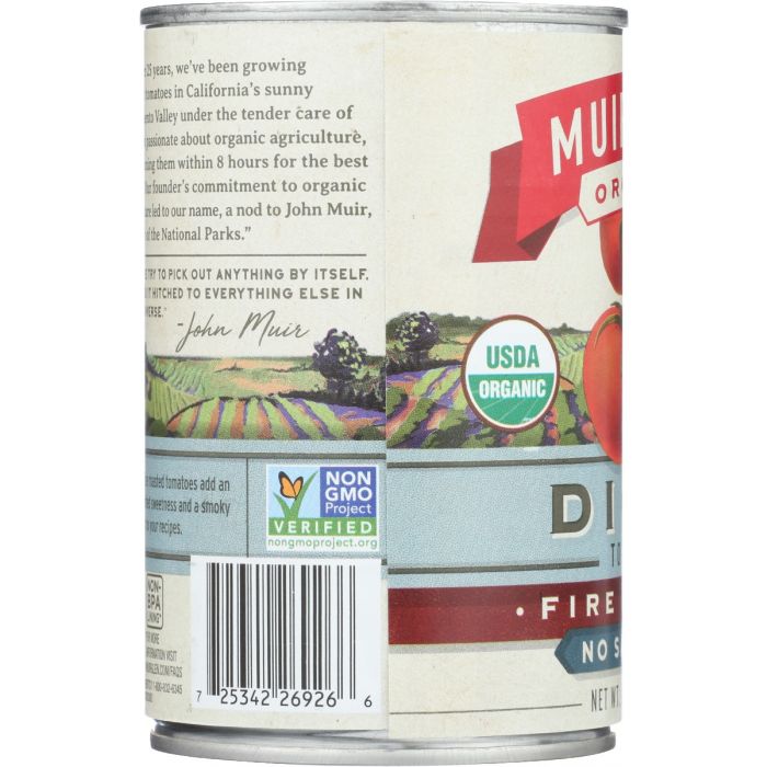 MUIR GLEN: Tomato Fire Rstd Dcd Ns, 14.5 oz