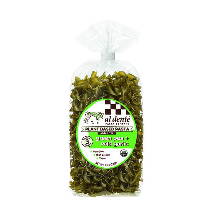 AL DENTE: Green Pea Wild Garlic Plant Based Pasta, 8 oz