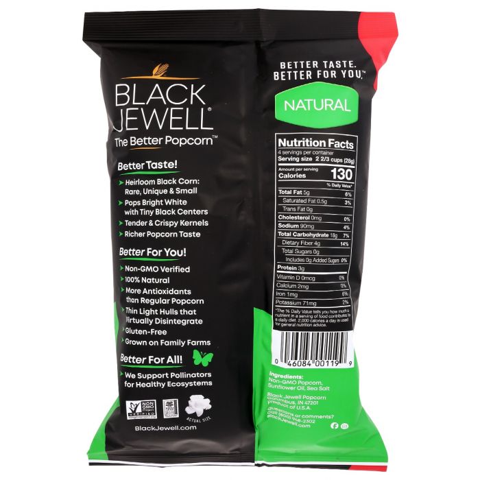 BLACK JEWELL: Popcorn Natural Rte, 4 oz