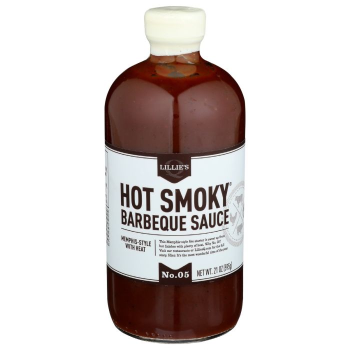 LILLIES Q: Hot Smoky Barbeque Sauce, 21 oz