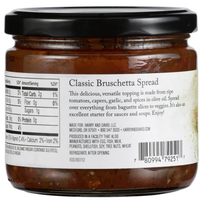 HARRY & DAVID: Classic Bruschetta Spread, 10.5 oz