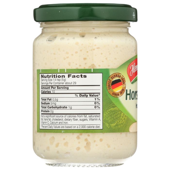 HENGSTENBERG: Horseradish Hot & Spicy, 5.25 oz