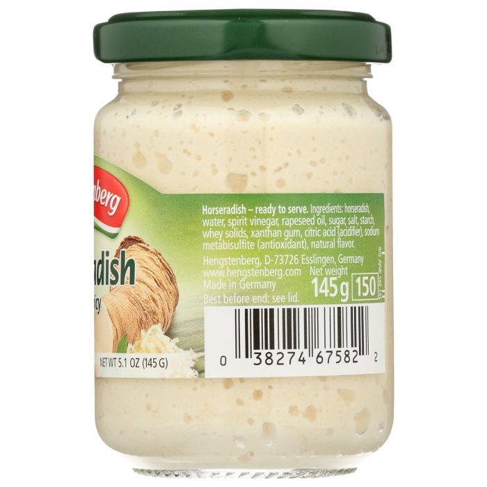 HENGSTENBERG: Horseradish Hot & Spicy, 5.25 oz