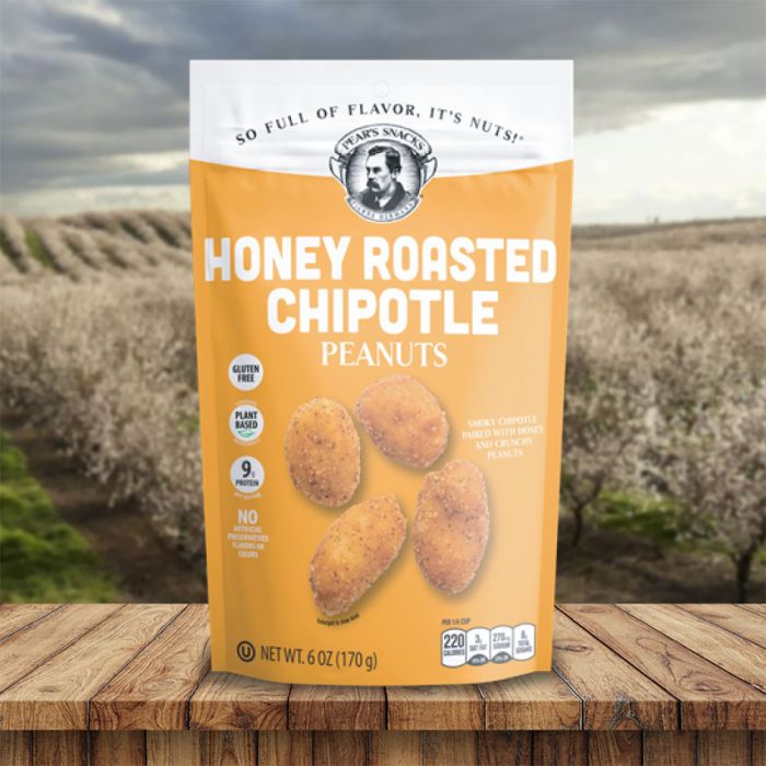 PEAR'S SNACKS: Peanuts Honey Rstd Chipot, 6 oz