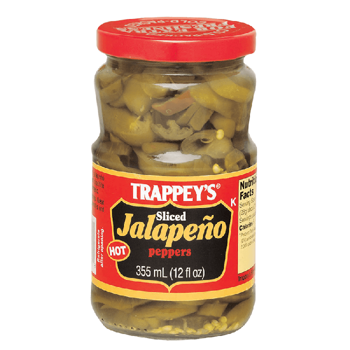 TRAPPEYS: Hot Sliced Jalapeño Peppers, 12 oz