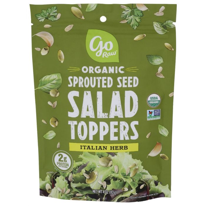 GO RAW: Italian Herb Sprouted Salad Toppers, 4 oz