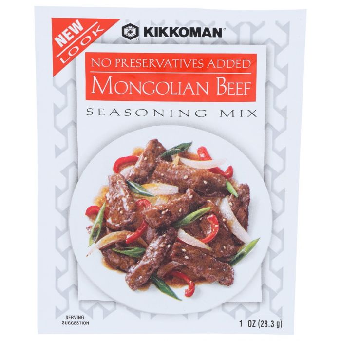 KIKKOMAN: Mongolian Beef Seasoning Mix, 1 oz