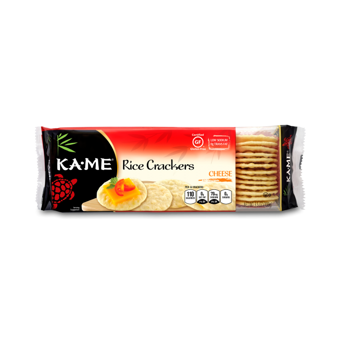 KA ME: Cheese Rice Crackers, 3.5 oz